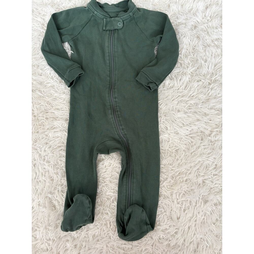 Pact Toddler Sz. 9/12 Mo. One Pc Zip Footie. Fantastic Quality, Cute